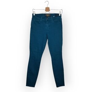 Lucky Brand Sofia skinny teal blue denim jeans women's 2/26 ankle